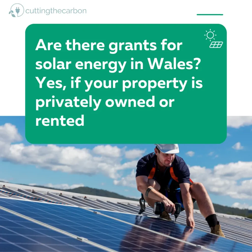 Solar panel grants in Wales