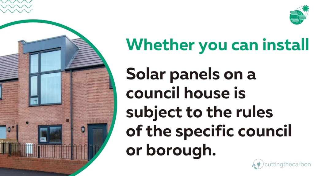 solar panels on my council house