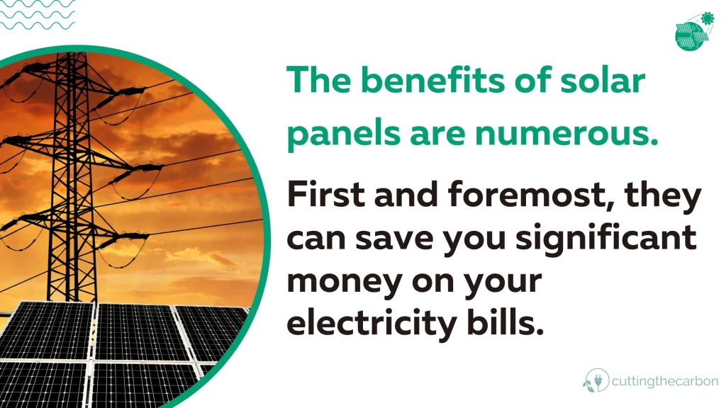 Benefits of solar panels