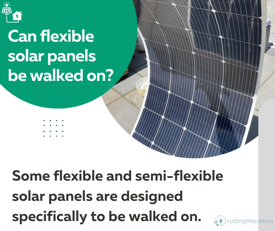 Can flexible solar panels be walked on?