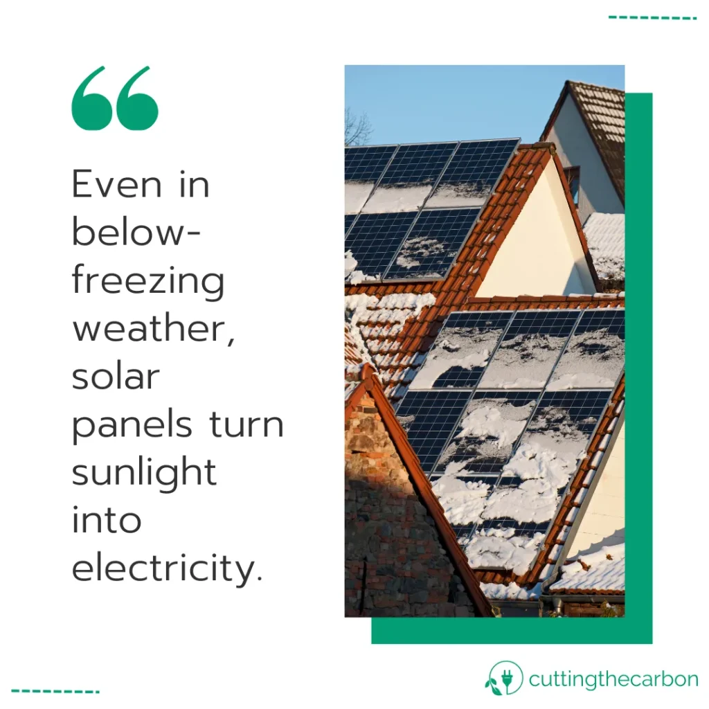 Do solar panels work in snow?