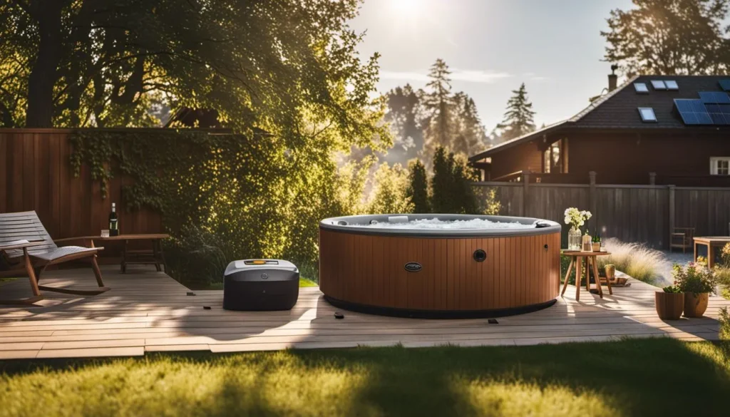 DIY solar panels for a hut tub