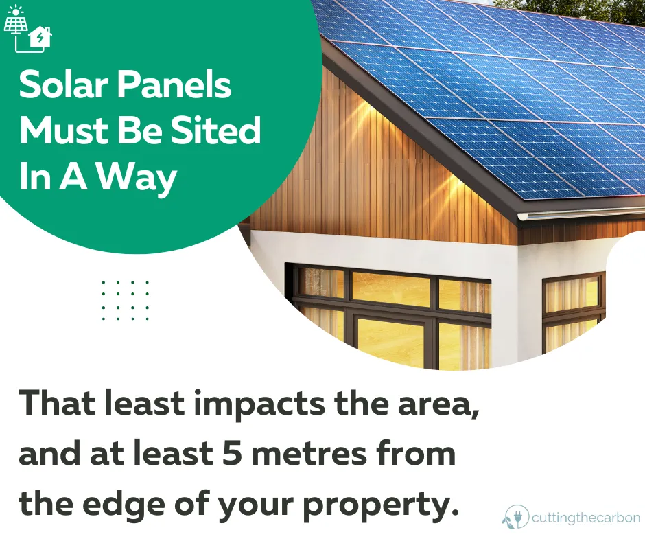 Solar panels and property proximity
